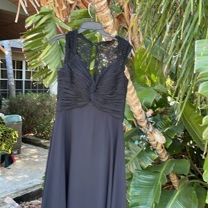 Mori Lee, elegant lace, formal gown with full skirt